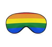 Pattern (113) Sleep Mask Compatible with Rainbow LGBT Pride Flag Gay Flag Sleeping Eye Mask for Women Men Night Blindfold, Luxury Light Blocking Eye Cover Eye Shade with Adjustable Strap for Travel, N