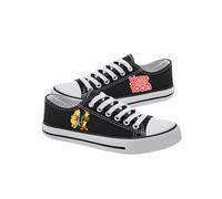 (Pattern 15, 37) 2025 cartoon Winnie the Pooh print high-top canvas shoes cartoon couple shoes unisex student shoes