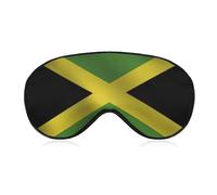 Pattern (156) Polyester Sleep Eye Mask Compatible with Jamaica Flag Light Blocking Sleep Mask, Soft and Comfortable Night Eye Masks for Men Women Travel, Nap, Shift Work
