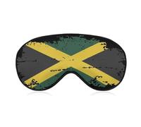 Pattern (157) Sleep Mask Compatible with Jamaica Grunge Flag Blackout Eye Mask for Sleeping with Adjustable Strap, Comfortable Night Blindfold Soft Eye Shades for Women Men Travel Naps, Pattern (157)