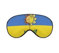 Pattern (159) Sleep Eye Mask Blackout Eye Mask Compatible with Ukraine Flag Sunflower Sleep Mask with Adjustable Strap, Soft and Comfortable Night Blindfold for Women Men Eye Sleeping, Shift Work
