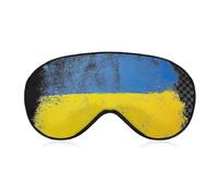 Pattern (162) Men Women Travel Sleep Mask Compatible with Abstract Artistic Ukrainian Flag Blindfold, Lightweight and Comfortable Adjustable Eye Masks Night Blindfold Eyeshade for Sleeping, Travel, Sh