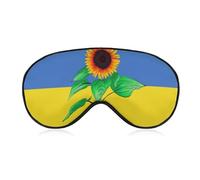 Pattern (170) Sleep Mask for Women Men Eye Mask Sleep Adjustable for Light Blocking Blindfold Sleeping Mask Compatible with Ukraine Flag Sunflower for Home Flight Shift Work
