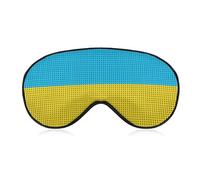 Pattern (172) Sleep Eye Mask for Men Women, Compatible with Ukraine Flag Blue Yellow Dots Sleeping Mask Blindfold, Breathable Sleep Mask, BlockLight Soft Comfort Eyes Cover for Travel Yoga Nap