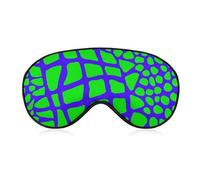Pattern (19) Sleep Eye Mask for Men Women, Compatible with Green Blue Tropical Animal Snake Crocodile Pattern Sleeping Mask Blindfold, Breathable Sleep Mask, BlockLight Soft Comfort Eyes Cover
