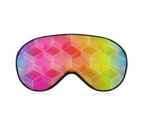 Pattern (213) Men Women Travel Sleep Mask Compatible with LGBT Rainbow Blindfold, Lightweight and Comfortable Adjustable Eye Masks Night Blindfold Eyeshade for Sleeping, Travel, Shift Work, Nap