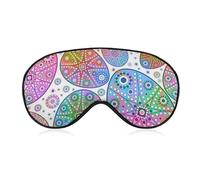 Pattern (275) Polyester Sleep Eye Mask Compatible with Colorful Eggs Light Blocking Sleep Mask, Soft and Comfortable Night Eye Masks for Men Women Travel, Nap, Shift Work, Pattern (275)