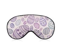 Pattern (276) Sleep Mask Compatible with Colorful Eggs Blackout Eye Mask for Sleeping with Adjustable Strap, Comfortable Night Blindfold Soft Eye Shades for Women Men Travel Naps