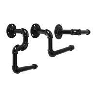 (Pattern 3: (L)X(H) 17x22cm /6.69"x8.66"(appr.)) Wall Mounted Roll Paper Holder Towel Storage Organizer Hanger Kitchen Bathroom