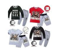 (Pattern 4, 5-6Years) Kids/boys Game Fortnite Fortnight Battle Royale Pyjamas Set Pj Xmas Sleepwear