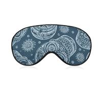 Pattern (426) Breathable Sleep Mask Sleeping Blindfold Compatible with Blue Sugar Skull Comfortable Blindfold Eye Mask with Adjustable Strap for Men Women