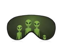 Pattern (44) Sleep Mask for Men Women Eye mask Blindfold Compatible with Trippy Green Alien, BlockLight Eye mask with Adjustable Strap for Sleeping, Yoga, Traveling, Pattern (44)