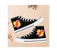 (Pattern 5, 36) Winnie the Pooh high-top canvas shoes for female students cartoon couple shoes for men and women students shoes