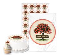 Pattern A000U Edible Cake and Cupcake Toppers Party Bundle Pack Round Birthday Party Cake and Cupcake Toppers Decorations