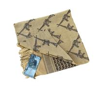 Pattern Arab Scarf Kerchief Multi Purpose Head Wrap Hiphop Square Turban For Male Photo Props For Men For Women Keffiyeh Neck Face Cover