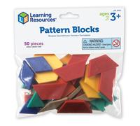 Learning Resources Pattern Blocks, 0.5cm, Bag of 50