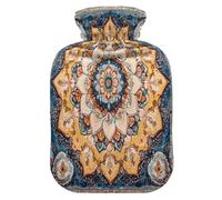 Pattern Boho Vintage Mandala Water Bottle for hot Water with Soft Cover 2L Bags for Menstrual Cramps Menstrual Cramps