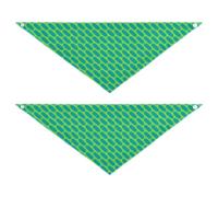 Pattern Bright Regular Shapes Green Blue Dog holiday bandanas Unique Shape Adjustable Fit Unisex Puppy Cat Pet Scarf Cute Pet Holiday Set for Dogs Cats M