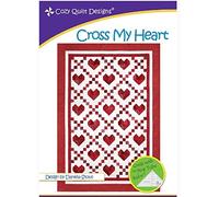 Pattern Cross My Heart by Cozy Quilt Designs for Strips Pieced Hearts