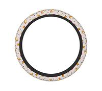Pattern Cute Dogs Breed Welsh Corgi 15 Inch Universal Car Steering Wheel Cover Elastic Non-slip Steering Wheel Cover
