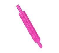 Pattern Embossed Rolling Pin, 3D Plastic Embossed Fondant Roller Pins for Baking Cookies Biscuits Fondant Pastry Clay Dough Cake Decoration (No. 12 Rose)