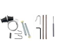 Pattern Garage Door Cables, Lift Wires, bobbins, Roller spindles NUT & Tools for Merlin-Doric-Henderson Type Doors