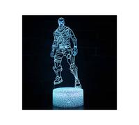 (Pattern J) Battle Bus Game 3D LED Lamp RGB Mood Lamp 7 Color Light Hot Air Balloon Night Light for Birthday Holiday Decor Gift