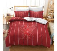 (Pattern Lp4, Super King 260*220cm/3Pcs) Gift For Liverpool Football Fan Duvet Cover Bedding Single Double Kits