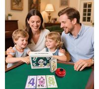 Pattern Matching Card Game - Tabletop Educational Board Game, Engaging Parent Child Interaction, Sturdy Colorful Cards | Learning Toy With Ringing Bell For Home Travel Schools Daycare Kindergarten