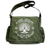 Pattern Messenger Bag Cute Canvas Crossbody Bags Women/Men with Pockets, 2119