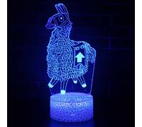(Pattern N) Battle Bus Game 3D LED Lamp RGB Mood Lamp 7 Color Light Hot Air Balloon Night Light for Birthday Holiday Decor Gift