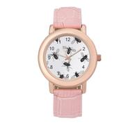 Pattern of Flies Cute Watches for Women Fashion Paint Adjustable Wrist Watch Work Workout