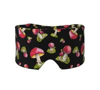 Pattern of Red Fly Agaric, Full Eye Covers Light Blocking Eye Mask Sleep Eye and Ear Muffs