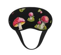 Pattern of Red Fly Agaric, Full Eye Covers Light Blocking Eye Masks Blackout Sleep Eye Muffs