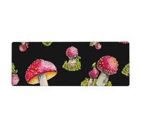 Pattern Of Red Fly Agaric,Mouse Pad Large Desk Pad Computer Keyboard Mouse Mat With Non Slip Rubber Base 30 x 80 cm
