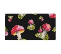 Pattern Of Red Fly Agaric,Mouse Pad Large Desk Pad Computer Keyboard Mouse Mat With Non Slip Rubber Base 40 x 70 cm