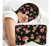 Pattern of Red Fly Agaric, Sleep Mask for Home Travel, Full Eye Covers Light Blocking Eye Mask Sleep Eye and Ear Muffs
