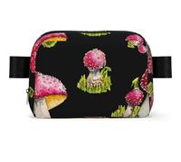 Pattern of Red Fly Agaric, Square Waist Bag Travel Bum Bag Casual Chest Bag Fanny Pack for Men Women
