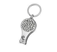 Pattern of White Organic Stone Shapes Nail Clippers Toenail Clipper Cutters Professional Nail Trimmer Nail Cuticle Cutter for Women Men