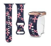 Pattern Printed Silicone Band Compatible with Apple Watch Bands 42 44 45 46 49mm Women Men,Skull Cross Sun Moon Printed Wristband for iWatch Series 11 10 9 8 7 6 5 4 SE/Ultra 3 2 1 (T3-Cross, 49mm)