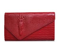 Pattern PU Leather Long Wallet For Womens Handheld Purse Crossbody Evening Bag Shoulder Handbag With Chain Large Capacity Handbag