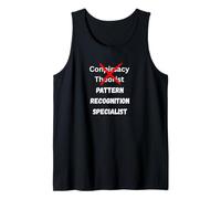Pattern Recognition Specialists Not Conspiracy Funny Graphic Tank Top