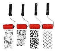Pattern Rollers, W: 10 cm, 4 asstd