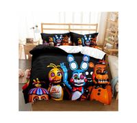(Pattern S5, King 240*220cm/3Pcs) Gift For Five Nights Freddy Bedding Single Double Duvet Cover Set