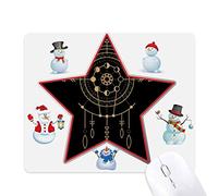 Pattern Totem Geometry Alien Circle Christmas Snowman Family Star Mouse Pad