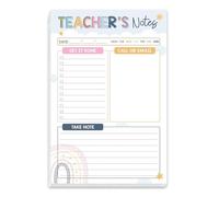Patterned Academic Pad for Lesson Planning Recycled Paper Pocket Sized Planner