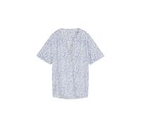 Patterned Blouse with Elasticated Hem for Women Tom Tailor Blanc 40