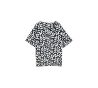 Patterned Blouse with Elasticated Hem for Women Tom Tailor Bleu 46