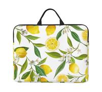 Patterned Exotic Lemon Tree Branches Yummy Delicious, 14 Inch Laptop Sleeve, Notebook Bag Laptop Case Sleeve Briefcase with Handle