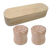 Patterned Fabric, Sew On Round Wood - Cutting Samples For Quilting, Ironing, Paperweight For Writing And Drawing